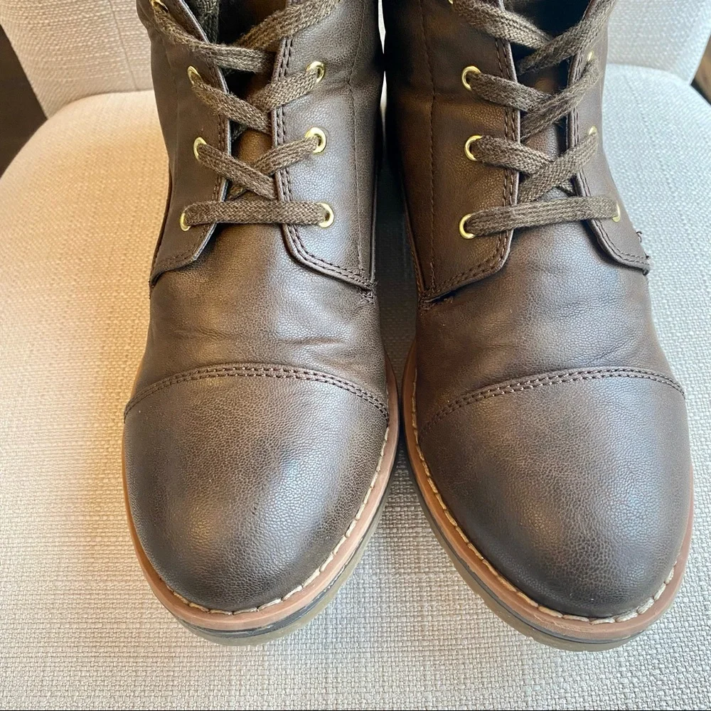 Brown Leather Women's Boots - Picture 3 of 8
